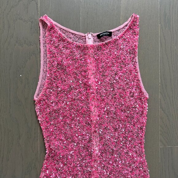 Retrofete Pink Sequin Maxi Dress - Picture 5 of 11